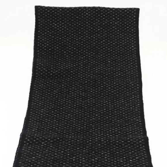 CHANEL Scarf Cashmere Black CC Auth BA5781 - Picture 8 of 10